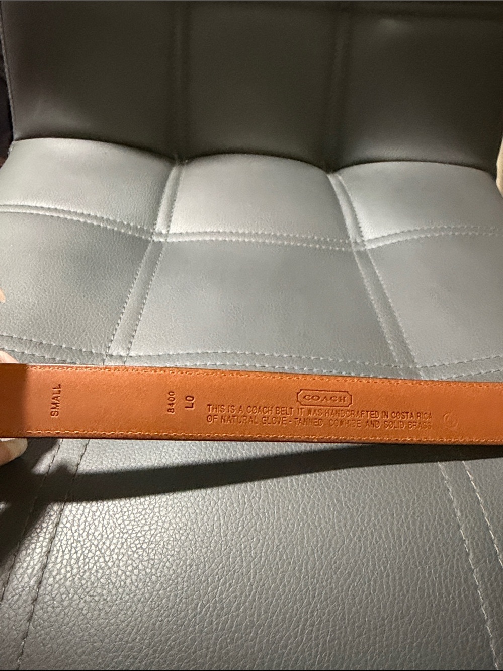 Women’s Coach Leather Belt Size Small - Picture 2 of 7